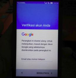 melewati verifikasi akun google ASUS ZenFone Go ZC500TG FRP tanpa flash