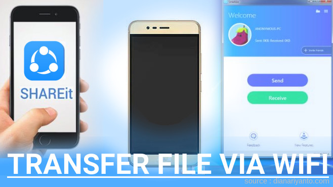 Mengenal Transfer File via Wifi di ASUS ZenFone Pegasus 3 Menggunakan ShareIt Versi Baru