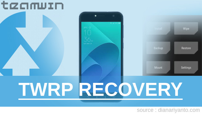 TWRP Recovery ASUS ZenFone 4 Selfie Lite ZB520KL Tanpa Komputer